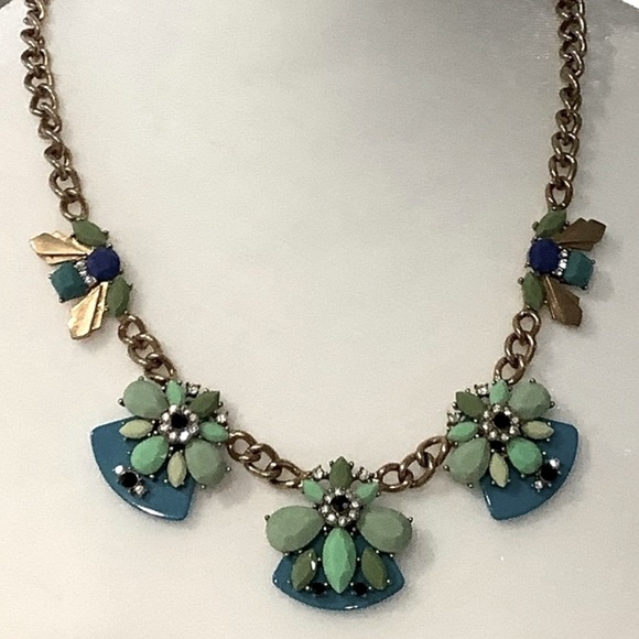 J. Crew Jewelry - J Crew Women’s Green/Blue Statement Pendant Necklace